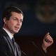 Democratic presidential candidate and South Bend, Indiana Mayor Pete Buttigieg speaks to an overflow crowd during a luncheon hosted by the City Club of Chicago on May 16, 2019 in Chicago, Illinois.
